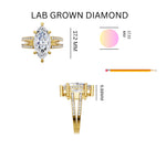 Load image into Gallery viewer, 3.33ct Regal Marquise Trio Lab Grown Diamond Ring