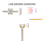 Load image into Gallery viewer, 1.35ct Emerald Elegance Lab Grown Diamond Ring