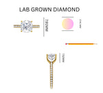 Load image into Gallery viewer, 2.94 Ct Cushion Cut Lab Grown Diamond Ring