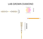 Load image into Gallery viewer, 4.26 ct Lab Grown Diamond Pearlescent Cascade Bracelet