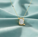 Load image into Gallery viewer, Emerald Solitaire 1.01 ct lab grown Mangalsutra