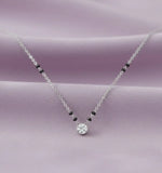 Load image into Gallery viewer, Classic Round Solitaire 1.37 ct lab grown Mangalsutra