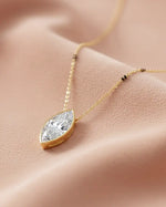 Load image into Gallery viewer, Marquise Solitaire 1.44 ct lab grown Mangalsutra