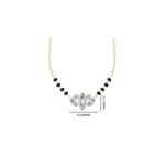 Load image into Gallery viewer, Radiant Trio 1.66 ct lab grown Marquise Mangalsutra