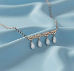 Load image into Gallery viewer, Pear Quartet 1.09 ct lab grown Diamond Mangalsutra