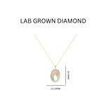 Load image into Gallery viewer, 0.70ct Lab Grown Diamond Celestial Pavé Dome Pendant