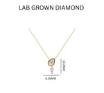 Load image into Gallery viewer, 1.24ct Lab Grown Diamond Pear Duet Pendant