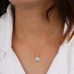 Load image into Gallery viewer, 0.8 Ct Round Solitaire Pendant