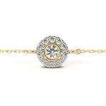 Load image into Gallery viewer, 0.3 Ct Orbit Dot Chain Bracelet