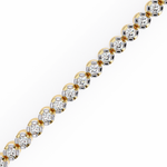 Load image into Gallery viewer, 1.2 Ct Aurora Line Tennis Bracelet