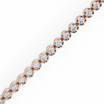 Load image into Gallery viewer, 1.2 Ct Aurora Line Tennis Bracelet