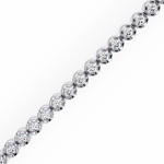 Load image into Gallery viewer, 1.2 Ct Aurora Line Tennis Bracelet