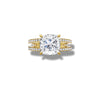 3.2ct Grand Cushion Halo Lab Grown Diamond Ring