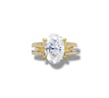 3.05ct Brilliant Oval Halo Lab Grown Diamond Ring