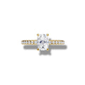 1.51ct Classic Cushion Halo Lab Grown Diamond Ring