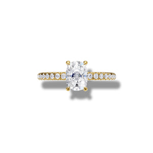 1.51ct Classic Cushion Halo Lab Grown Diamond Ring