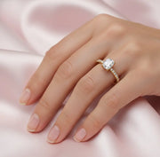 1.51ct Classic Cushion Halo Lab Grown Diamond Ring