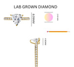 Load image into Gallery viewer, 1.46ct Unique Trillion Lab Grown Diamond Ring
