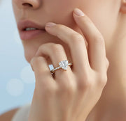 1.46ct Unique Trillion Lab Grown Diamond Ring