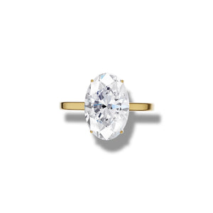 3 Carat Grand Oval Solitaire Lab Grown Diamond Ring