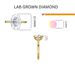 Load image into Gallery viewer, 3 Carat Grand Oval Solitaire Lab Grown Diamond Ring
