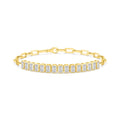 4.98 ct Lab-Grown Diamond Emerald Tennis Bracelet