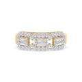 1.48 ct Lab-Grown Diamond Emerald & Round Ring (Copy)
