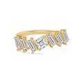 1.66 ct Lab-Grown Diamond Asscher & Baguette Ring