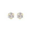 3.01 ct Lab-Grown Diamond Hexagon Stud Earrings