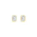 1.10 ct Lab-Grown Diamond Emerald Stud Earrings