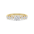 0.88 ct Lab-Grown Diamond Oval & Round Ring