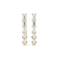 0.45ct Lab Grown Diamond Modern Baguette Stud Earrings