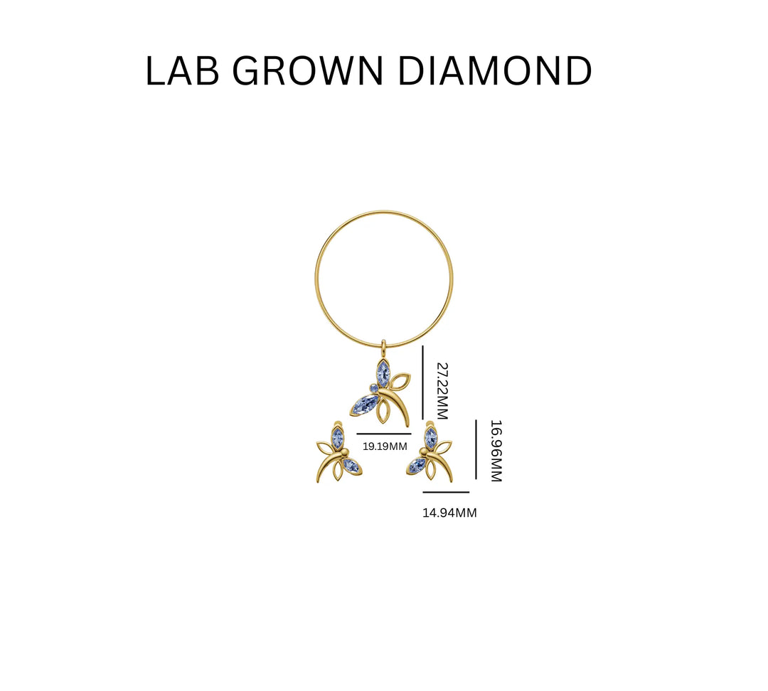 2.23 ct Lab Grown Diamond Celestial Marquise Jewelry Set