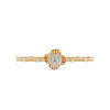 0.95 Ct Halo Glint Gold Bracelet