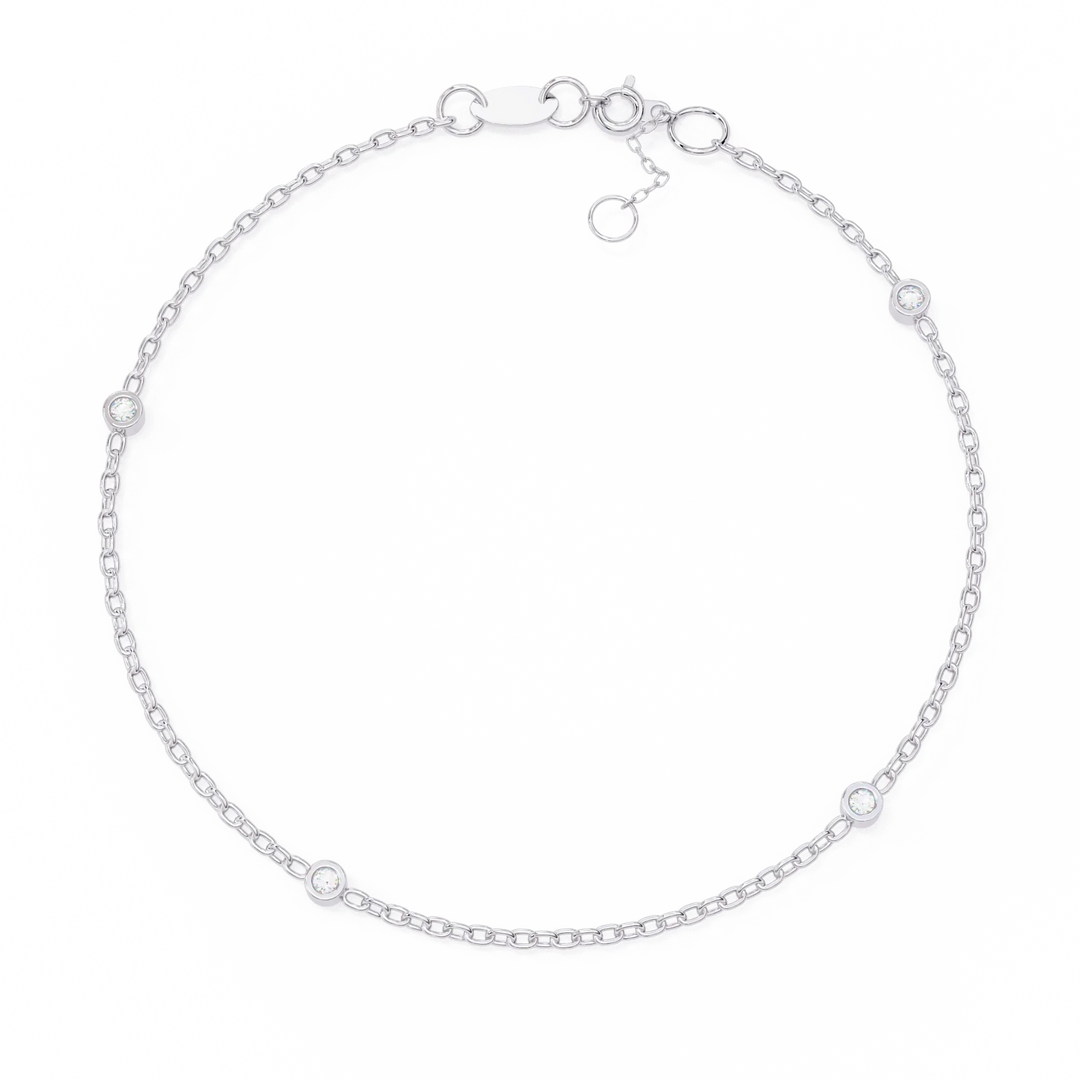 0.1 Ct Mini Dazzle Chain Bracelet