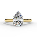 0.9 Ct Elegant Pear Solitaire Ring