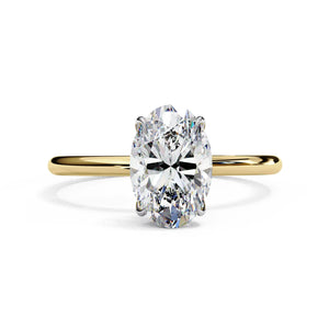 1.2 Ct Dazzling Oval Solitaire Ring