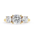 4 Ct Grand Cushion Halo Ring