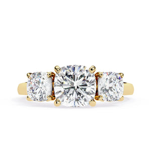 4 Ct Grand Cushion Halo Ring