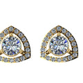 1.086 ct Lab-Grown Diamond Round Cluster Stud Earrings