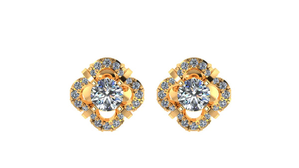1.16 ct Lab-Grown Diamond Round Timeless Stud Earrings