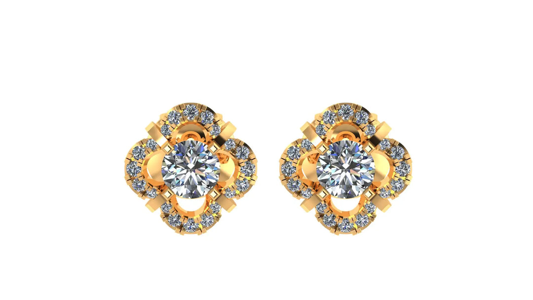 1.16 ct Lab-Grown Diamond Round Timeless Stud Earrings