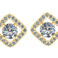 1.13 ct Lab-Grown Diamond Round Lustrous Stud Earrings
