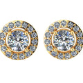 1.16 ct Lab-Grown Diamond Round Radiant Stud Earrings