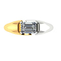 1.06 ct Lab-Grown Diamond Emerald Solitaire Ring