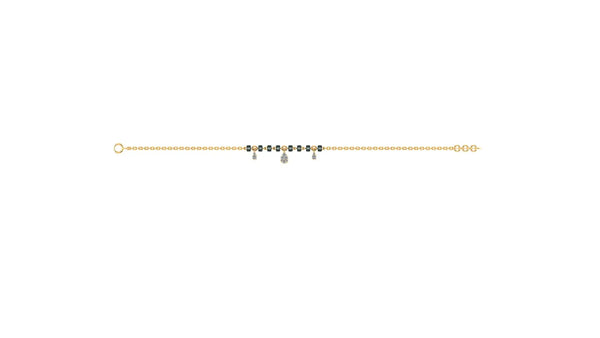 0.195 ct Lab-Grown Diamond Round Chain Bracelet