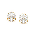 0.35 ct Lab-Grown Diamond Radiant Cluster Stud Earrings