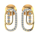 0.36 ct Lab-Grown Diamond Round Rose Gold Cluster Stud Earrings