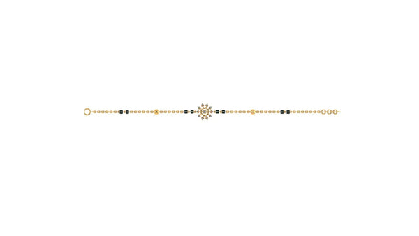 0.16 ct Lab-Grown Diamond Round Rose Gold Chain Bracelet