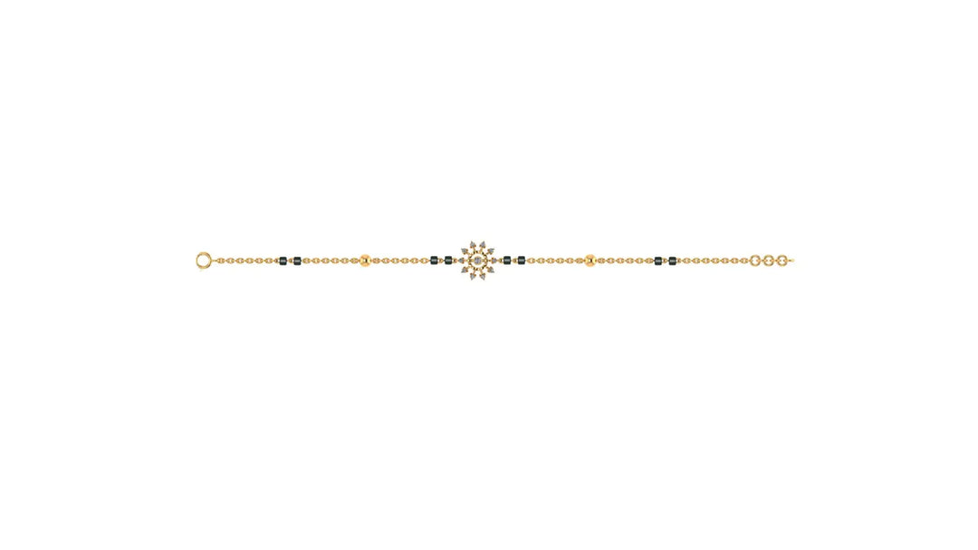 0.16 ct Lab-Grown Diamond Round Rose Gold Chain Bracelet